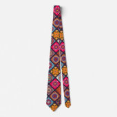 farbenfroher Boho-Stil Krawatte (Vorderseite)