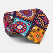 farbenfroher Boho-Stil Krawatte (Gerollt)