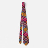 farbenfroher Boho-Stil Krawatte (Rückseite)