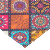farbenfroher Boho-Stil Tischdecke (Schrägansicht)
