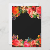 Farbenfroher botanischer Garten Floral 60. Geburts Einladung (Rückseite)