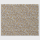 Farbenfroher, brauner Gepardenprint Geschenkpapier (Flach)