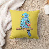Farbenfroher Budgie auf einer Perch Kissen (Decke)
