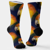 Farbenfroher Caique Parrot Socken (Gewinkelt)