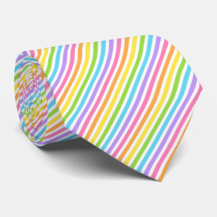 Farbenfroher Candy Strip Krawatte