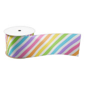 Farbenfroher Candy Strip Satinband (Spule)