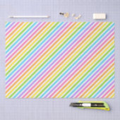 Farbenfroher Candy Strip Seidenpapier (Handwerk)