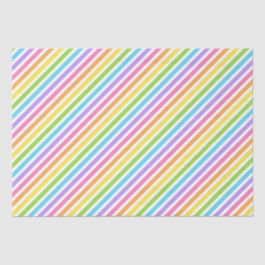 Farbenfroher Candy Strip Seidenpapier (Vorderseite)