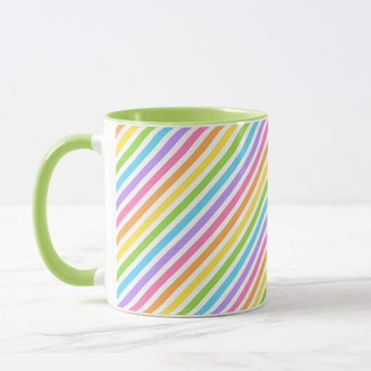 Farbenfroher Candy Strip Tasse (Links)