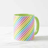 Farbenfroher Candy Strip Tasse (VorderseiteRechts)