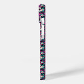 Farbenfroher Cat Sugar Skull Case-Mate iPhone Hülle (Rückseite / Links)
