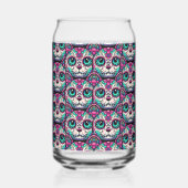 Farbenfroher Cat Sugar Skull Dosenglas (Rechts)
