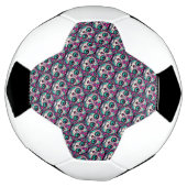 Farbenfroher Cat Sugar Skull Fußball (Gedreht)