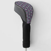 Farbenfroher Cat Sugar Skull Golf Headcover (angewinkelt)