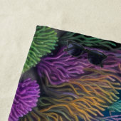 Farbenfroher Chalk Zeichnend Szene des Fischriffs Strandtuch (Beispiel)