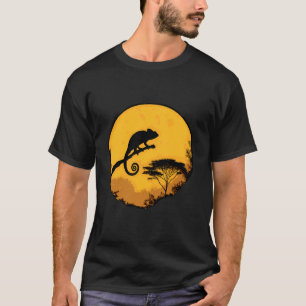 Farbenfroher Chamäleonliebhaber Tier Tropischer Ec T-Shirt