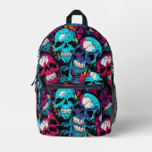 Farbenfroher Chaoskull Bedruckter Rucksack (Vorderseite)