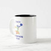 Farbenfroher Cheftrainer Zweifarbige Tasse (Vorderseite Links)