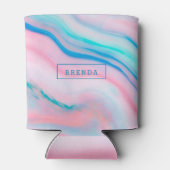 Farbenfroher Chloralagat-Marmor Dosenkühler (Rückseite)