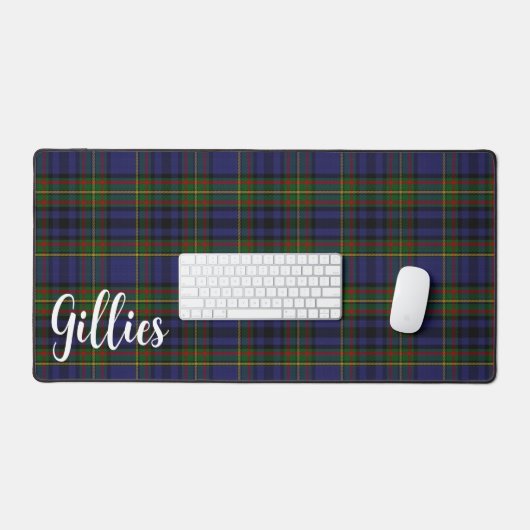Farbenfroher Clan Gillies Tartan Kariert Schreibtischunterlage (Tastatur & Maus)