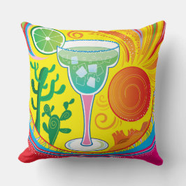 Farbenfroher Cocktail Kissen