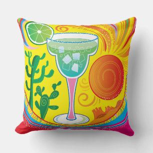 Farbenfroher Cocktail Kissen