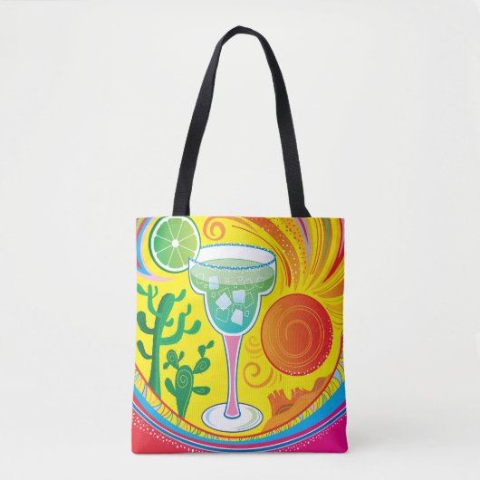 Farbenfroher Cocktail Tasche (Vorderseite)