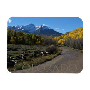 Farbenfroher Colorado Herbst auf der Spaltung von Magnet