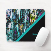 farbenfroher + cooler schwarz-schicker Marmor Mousepad (Mit Mouse)