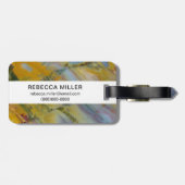 Farbenfroher Crayola Jasper Gepäckanhänger (Rückseite horizontal)