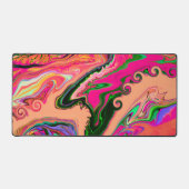 Farbenfroher Crazy Abstrakt Playful Marmordesign N Schreibtischunterlage (Vorderseite)