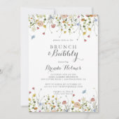 Farbenfroher Dainty Brunch und Brautparty mit Bubb Einladung (Vorderseite)