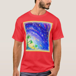 Farbenfroher Dance Dancing im Himmel. Jetzt kaufen T-Shirt
