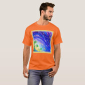 Farbenfroher Dance Dancing im Himmel. Jetzt kaufen T-Shirt (Vorne ganz)