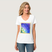 Farbenfroher Dance Dancing im Himmel. Jetzt kaufen T-Shirt (Vorderseite Vollansicht)