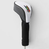 Farbenfroher Deutscher Schäferhund Golf Headcover (angewinkelt)