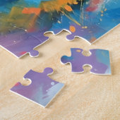 Farbenfroher Deutscher Schäferhund Puzzle (Seite)