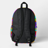 Farbenfroher digitaler Design-Backpack - Perfekte Bedruckter Rucksack (Rückseite)