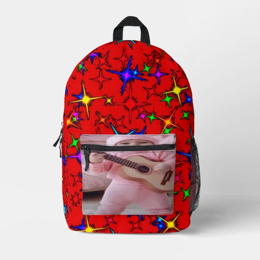 Farbenfroher digitaler Design-Backpack - Perfekte Bedruckter Rucksack (Vorderseite)