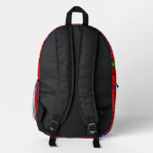 Farbenfroher digitaler Design-Backpack - Perfekte Bedruckter Rucksack (Rückseite)