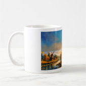 Farbenfroher Dorfbecher Kaffeetasse (Links)