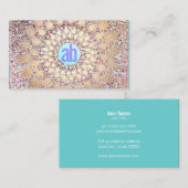 Farbenfroher, einzigartiger Glitzer aus Gold und f Visitenkarte (Vorne/Hinten)