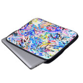 Farbenfroher Elastikgummi Bandsabstract,Hintergrun Laptopschutzhülle (Vorne Knopf)