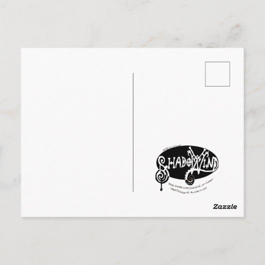 Farbenfroher Elefantenfall Postkarte (Rückseite)