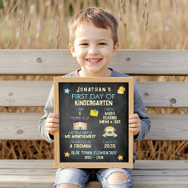 Farbenfroher erster Schultag Poster