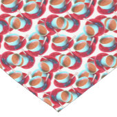 Farbenfroher Espressocup und sauceres Foto Kurzer Tischläufer (Ecke)