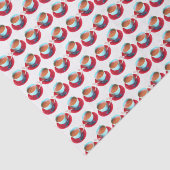 Farbenfroher Espressocup und sauceres Foto Seidenpapier (Ausschnitt)