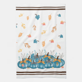 Farbenfroher Fall Blue Pumpkins Küchentücher