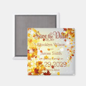 Farbenfroher Fall Speichern Sie die Datumsmagnete Magnet (Vorderseite/Rückseite)