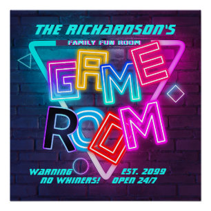 Farbenfroher Familienzimmer, No Whiners, rund um d Poster